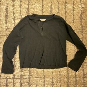 Everlane Black Long Sleeve Top